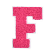 Load image into Gallery viewer, Letter Varsity Alphabets A-Z Candy Pink Chenille & White Felt 2.5 Inch