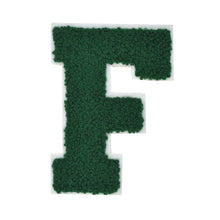 Load image into Gallery viewer, Letter Varsity Alphabets A to Z Hunter Green Chenille & White Felt 6 Inch
