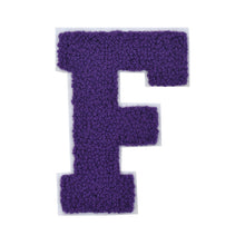 Load image into Gallery viewer, Letter Varsity Alphabets A to Z Purple Chenille & White Felt 2.5 Inch