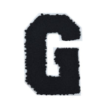 Load image into Gallery viewer, Letter Varsity Alphabets A to Z Black Chenille & White Felt 4 Inch