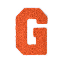 Load image into Gallery viewer, ORANGE Letter Varsity Alphabets A to Z Orange Chenille & White Felt 2.5 Inch