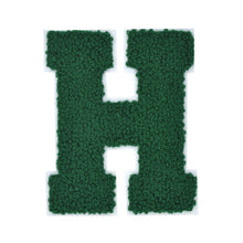 Load image into Gallery viewer, Letter Varsity Alphabets A to Z Hunter Green Chenille & White Felt 8 Inch