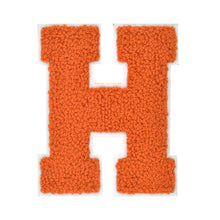 Load image into Gallery viewer, ORANGE Letter Varsity Alphabets A to Z Orange Chenille & White Felt 4 Inch