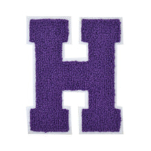 Load image into Gallery viewer, Letter Varsity Alphabets A to Z Purple Chenille & White Felt 2.5 Inch
