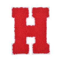 Load image into Gallery viewer, Letter Varsity Alphabets A to Z Red Chenille & White Felt 4 Inch