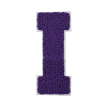 Load image into Gallery viewer, Letter Varsity Alphabets A to Z Purple Chenille & White Felt 2.5 Inch