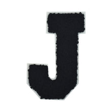 Load image into Gallery viewer, Letter Varsity Alphabets A to Z Black Chenille & White Felt 8 Inch