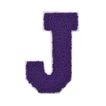 Load image into Gallery viewer, Letter Varsity Alphabets A to Z Purple Chenille & White Felt 2.5 Inch
