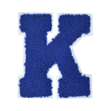 Load image into Gallery viewer, Letter Varsity Alphabets A to Z Royal Blue Chenille & White Felt 2.5 Inch