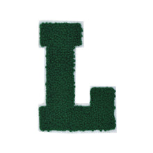 Load image into Gallery viewer, Letter Varsity Alphabets A to Z Hunter Green Chenille & White Felt 4 Inch