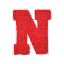 Load image into Gallery viewer, Letter Varsity Alphabets A to Z Red Chenille & White Felt 2.5 Inch