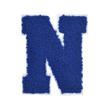 Load image into Gallery viewer, Letter Varsity Alphabets A to Z Royal Blue Chenille & White Felt 6 Inch