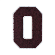 Load image into Gallery viewer, Letter Varsity Alphabets A to Z Burgundy Chenille & White Felt 8 Inch