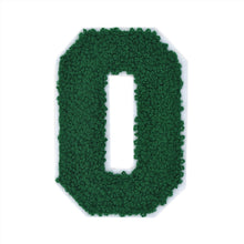 Load image into Gallery viewer, Letter Varsity Alphabets A to Z Hunter Green Chenille & White Felt 8 Inch
