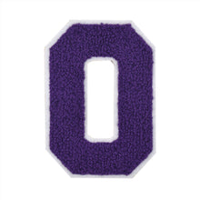 Load image into Gallery viewer, Letter Varsity Alphabets A to Z Purple Chenille & White Felt 2.5 Inch