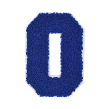 Load image into Gallery viewer, Letter Varsity Alphabets A to Z Royal Blue Chenille & White Felt 4 Inch