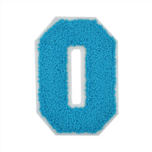 Load image into Gallery viewer, Letter Varsity Alphabets A to Z Teal Blue Chenille & White Felt 2.5 Inch