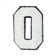 Load image into Gallery viewer, Letter Varsity Alphabets A to Z White Black 6 Inch
