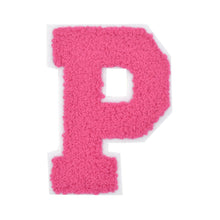 Load image into Gallery viewer, Letter Varsity Alphabets A-Z Candy Pink Chenille & White Felt 2.5 Inch