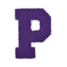 Load image into Gallery viewer, Letter Varsity Alphabets A to Z Purple Chenille & White Felt 2.5 Inch