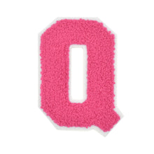 Load image into Gallery viewer, Letter Varsity Alphabets A-Z Candy Pink Chenille & White Felt 2.5 Inch