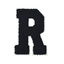 Load image into Gallery viewer, Letter Varsity Alphabets A to Z Black Chenille & White Felt 8 Inch