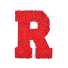 Load image into Gallery viewer, Letter Varsity Alphabets A to Z Red Chenille & White Felt 2.5 Inch