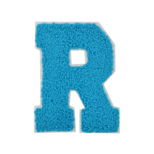 Load image into Gallery viewer, Letter Varsity Alphabets A to Z Teal Blue Chenille & White Felt 2.5 Inch