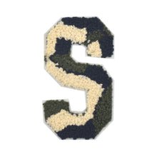 Load image into Gallery viewer, Letter Varsity Alphabets A to Z Camo Chenille & White Felt 2.5 Inch