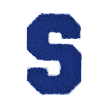 Load image into Gallery viewer, Letter Varsity Alphabets A to Z Royal Blue Chenille & White Felt 2.5 Inch