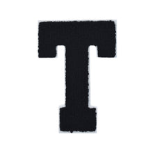 Load image into Gallery viewer, Letter Varsity Alphabets A to Z Black Chenille & White Felt  6 Inch