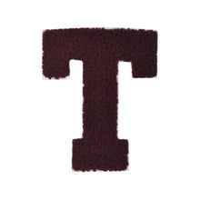Load image into Gallery viewer, Letter Varsity Alphabets A to Z Burgundy Chenille & White Felt  4 Inch