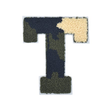 Load image into Gallery viewer, Letter Varsity Alphabets A to Z Camo Chenille & White Felt  4 Inch