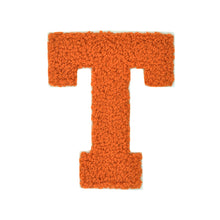 Load image into Gallery viewer, ORANGE Letter Varsity Alphabets A to Z Orange Chenille & White Felt 4 Inch