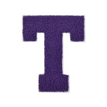 Load image into Gallery viewer, Letter Varsity Alphabets A to Z Purple Chenille & White Felt 2.5 Inch