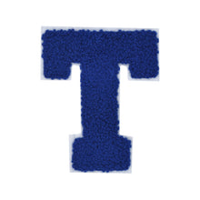 Load image into Gallery viewer, Letter Varsity Alphabets A to Z Royal Blue Chenille & White Felt 8 Inch