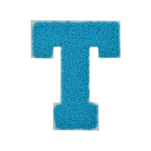 Load image into Gallery viewer, Letter Varsity Alphabets A to Z Teal Blue Chenille & White Felt 2.5 Inch