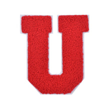 Load image into Gallery viewer, Letter Varsity Alphabets A to Z Red Chenille & White Felt 2.5 Inch