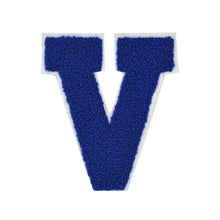 Load image into Gallery viewer, Letter Varsity Alphabets A to Z Royal Blue Chenille & White Felt 8 Inch