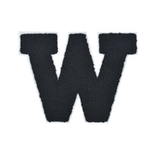 Load image into Gallery viewer, Letter Varsity Alphabets A to Z Black Chenille & White Felt 4 Inch