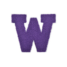 Load image into Gallery viewer, Letter Varsity Alphabets A to Z Purple Chenille & White Felt 2.5 Inch