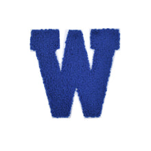 Load image into Gallery viewer, Letter Varsity Alphabets A to Z Royal Blue Chenille & White Felt 6 Inch