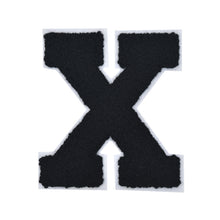 Load image into Gallery viewer, Letter Varsity Alphabets A to Z Black Chenille & White Felt  6 Inch