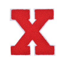 Load image into Gallery viewer, Letter Varsity Alphabets A to Z Red Chenille & White Felt 2.5 Inch