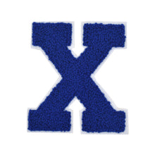Load image into Gallery viewer, Letter Varsity Alphabets A to Z Royal Blue Chenille & White Felt 8 Inch