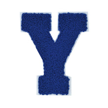 Load image into Gallery viewer, Letter Varsity Alphabets A to Z Royal Blue Chenille & White Felt 8 Inch