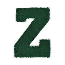 Load image into Gallery viewer, Letter Varsity Alphabets A to Z Hunter Green Chenille & White Felt 2.5 Inch