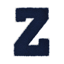 Load image into Gallery viewer, NAVY BLUE Letter Varsity Alphabets A to Z Navy Blue Chenille & White Felt 8 Inch