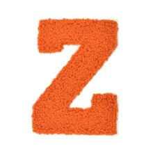 Load image into Gallery viewer, ORANGE Letter Varsity Alphabets A to Z Orange Chenille & White Felt 4 Inch