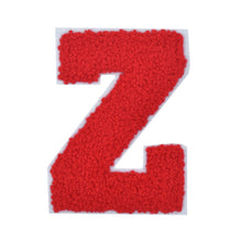 Load image into Gallery viewer, Letter Varsity Alphabets A to Z Red Chenille & White Felt 2.5 Inch